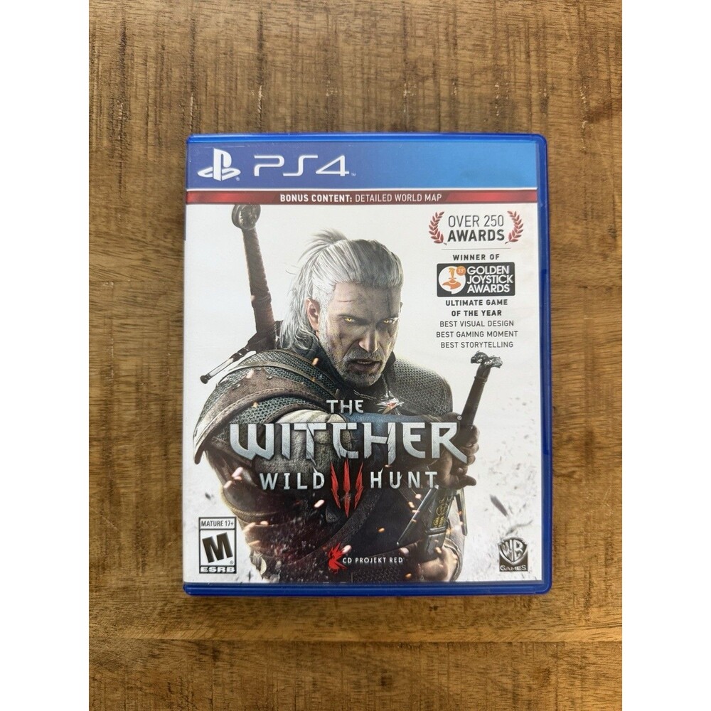 Witcher 3: Wild Hunt Sony‎ PlayStation 4 PS4 Map Included